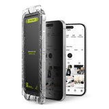 Folie de protectie pentru iPhone 16 Pro, Ringke Easy Slide Tempered Glass (2 pack)