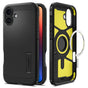 Husa pentru iPhone 16 Plus, Spigen Tough Armor MagSafe (ACS08085), negru
