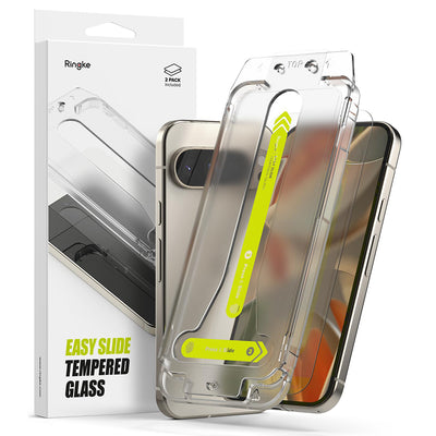 Folie de protectie pentru Google Pixel 9, Ringke Easy Slide Tempered Glass (2 pack)