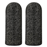 Hoco (2 pack) Mobile Gaming Finger Sleeve Phantom (GM4), pentru Peaceful Elite, King of Glory, Call of Duty, Black / Argintiu