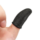 Hoco (2 pack) Mobile Gaming Finger Sleeve Phantom (GM4), pentru Peaceful Elite, King of Glory, Call of Duty, Black / Argintiu