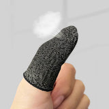 Hoco (2 pack) Mobile Gaming Finger Sleeve Phantom (GM4), pentru Peaceful Elite, King of Glory, Call of Duty, Black / Argintiu