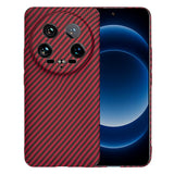 Husa pentru Xiaomi 14 Ultra, Techsuit Carbonite FiberShell, cyan