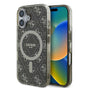 Husa pentru iPhone 16, Guess IML 4G Background MagSafe (GUHMP16SH4DTEW), maro