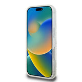 Husa pentru iPhone 16 Pro, Guess IML 4G Background MagSafe (GUHMP16LH4DTEH), alb