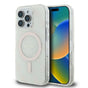 Husa pentru iPhone 16 Pro, Guess IML 4G Background MagSafe (GUHMP16LH4DTEH), alb