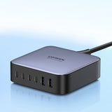 Statie de incarcare UGREEN CD271 (40914), Desktop Charger GaN 4x Type-C, 2x USB, 200W, gri