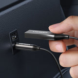 Adaptor UGREEN Wireless Audio Receiver CM309 (70601), Jack 3.5mm Output to Car Auxiliary cu Mic, Gri