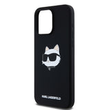 Husa pentru iPhone 15 Pro Max, Karl Lagerfeld Silicone MagSafe (KLHMP15XSCHPPLK), negru