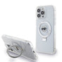 Husa pentru iPhone 15 Pro Max, Karl Lagerfeld Hardcase Ring Stand MagSafe (KLHMP15XHMRSKHH), alb