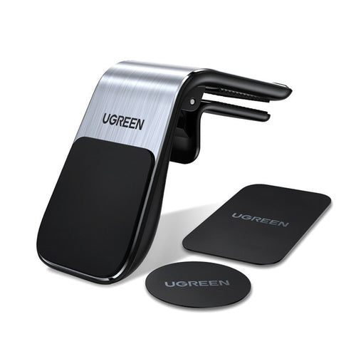 Suport auto UGREEN LP290 (80712B), Waterfall-Shaped, Prindere magnetica pentru Grila ventilatie, argintiu