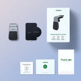 Suport auto UGREEN LP290 (80712B), Waterfall-Shaped, Prindere magnetica pentru Grila ventilatie, argintiu