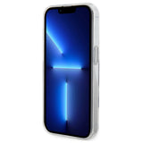 Husa pentru iPhone 14 Pro, Karl Lagerfeld Hardcase Ring Stand MagSafe (KLHMP14LHMRSKCH), alb