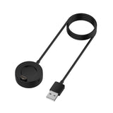 Incarcator wireless Techsuit SmartWatch Wireless Cablu de incarcare (TGC4), pentru Garmin Fenix 5/5 Plus/6/6X/7X, USB, 5W, 1m cu Suport de birou, negru