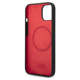 Husa pentru iPhone 14 Plus, Karl Lagerfeld Silicone MagSafe (KLHMP14MSLCHBK), negru