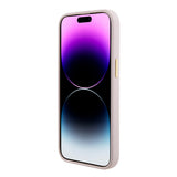 Husa pentru iPhone 15, Guess Silicone Script Metal Logo & Frame (GUHCP15SSMBSLP), Light Pink