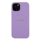 Husa pentru iPhone 15, Guess Saffiano MagSafe (GUHMP15SPSAHMCU), mov