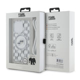 Husa pentru iPhone 15 Pro Max, Karl Lagerfeld IML Crossbody MagSafe (KLHMP15XHCKCKLCT), transparenta