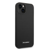 Husa pentru iPhone 14 Plus, Karl Lagerfeld Silicone MagSafe (KLHMP14MSLMP1K), negru