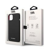 Husa pentru iPhone 14 Plus, Karl Lagerfeld Silicone MagSafe (KLHMP14MSLMP1K), negru
