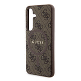 Husa pentru Samsung Galaxy S24, Guess 4G Collection Leather MagSafe (GUHMS24SG4GFRW), maro