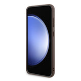 Husa pentru Samsung Galaxy S24 Plus, Guess 4G Collection Leather MagSafe (GUHMS24MG4GFRW), maro