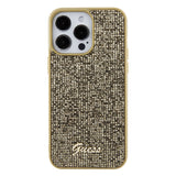 Husa pentru iPhone 15 Pro Max, Guess Disco Metal Script (GUHCP15XPMSDGSD), auriu