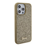 Husa pentru iPhone 15 Pro Max, Guess Disco Metal Script (GUHCP15XPMSDGSD), auriu