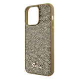 Husa pentru iPhone 15 Pro Max, Guess Disco Metal Script (GUHCP15XPMSDGSD), auriu