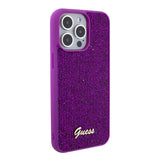 Husa pentru iPhone 15 Pro Max, Guess Disco Metal Script (GUHCP15XPMSDGSF), fucsia