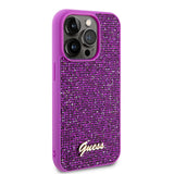 Husa pentru iPhone 15 Pro, Guess Disco Metal Script (GUHCP15LPMSDGSF), fucsia