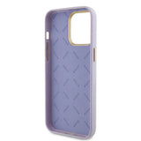 Husa pentru iPhone 15 Pro Max, Guess Glitter Glossy Script (GUHCP15XPGMCSL), violet