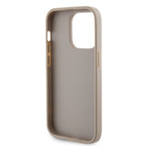 Husa pentru iPhone 15 Pro Max, Guess Strass Metal Logo (GUHCP15XPS4DGPD), auriu