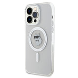 Husa pentru iPhone 14 Pro Max, Karl Lagerfeld IML MagSafe (KLHMP14XHFCCNOT), transparenta