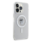 Husa pentru iPhone 14 Pro Max, Karl Lagerfeld IML MagSafe (KLHMP14XHFCCNOT), transparenta