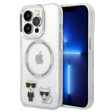 Husa pentru iPhone 14 Pro Max, Karl Lagerfeld Hardcase MagSafe (KLHMP14XHKCT), transparenta