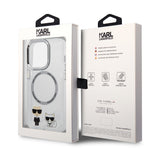Husa pentru iPhone 14 Pro Max, Karl Lagerfeld Hardcase MagSafe (KLHMP14XHKCT), transparenta
