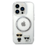 Husa pentru iPhone 14 Pro Max, Karl Lagerfeld Hardcase MagSafe (KLHMP14XHKCT), transparenta