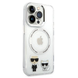 Husa pentru iPhone 14 Pro Max, Karl Lagerfeld Hardcase MagSafe (KLHMP14XHKCT), transparenta