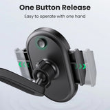 Suport auto UGREEN LP405 (20473), Waterfall-Shaped cu Suction Cup pentru Bord, 360°, 4.7″- 7.2″ Phones, negru