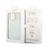 Husa pentru iPhone 15 Pro, Guess Hardcase IML Faceted Mirror Disco Iridescent (GUHCP15LHDECMI), multicolor