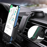 Suport auto UGREEN LP405 (20473), Waterfall-Shaped cu Suction Cup pentru Bord, 360°, 4.7″- 7.2″ Phones, negru