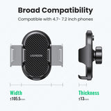 Suport auto UGREEN LP405 (20473), Waterfall-Shaped cu Suction Cup pentru Bord, 360°, 4.7″- 7.2″ Phones, negru