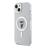 Husa pentru iPhone 15 Plus, Karl Lagerfeld IML MagSafe (KLHMP15MHFCKNOT), transparenta