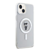 Husa pentru iPhone 15 Plus, Karl Lagerfeld IML MagSafe (KLHMP15MHFCKNOT), transparenta