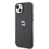 Husa pentru iPhone 15 Plus, Karl Lagerfeld IML MagSafe (KLHMP15MHFCKNOK), negru
