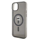 Husa pentru iPhone 15 Plus, Karl Lagerfeld IML MagSafe (KLHMP15MHFCKNOK), negru