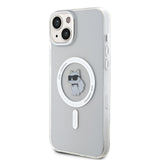 Husa pentru iPhone 15 Plus, Karl Lagerfeld IML MagSafe (KLHMP15MHFCCNOT), transparenta