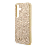 Husa pentru Samsung Galaxy S24 Plus, Guess Glitter Script (GUHCS24MHGGSHD), auriu