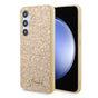 Husa pentru Samsung Galaxy S24 Plus, Guess Glitter Script (GUHCS24MHGGSHD), auriu